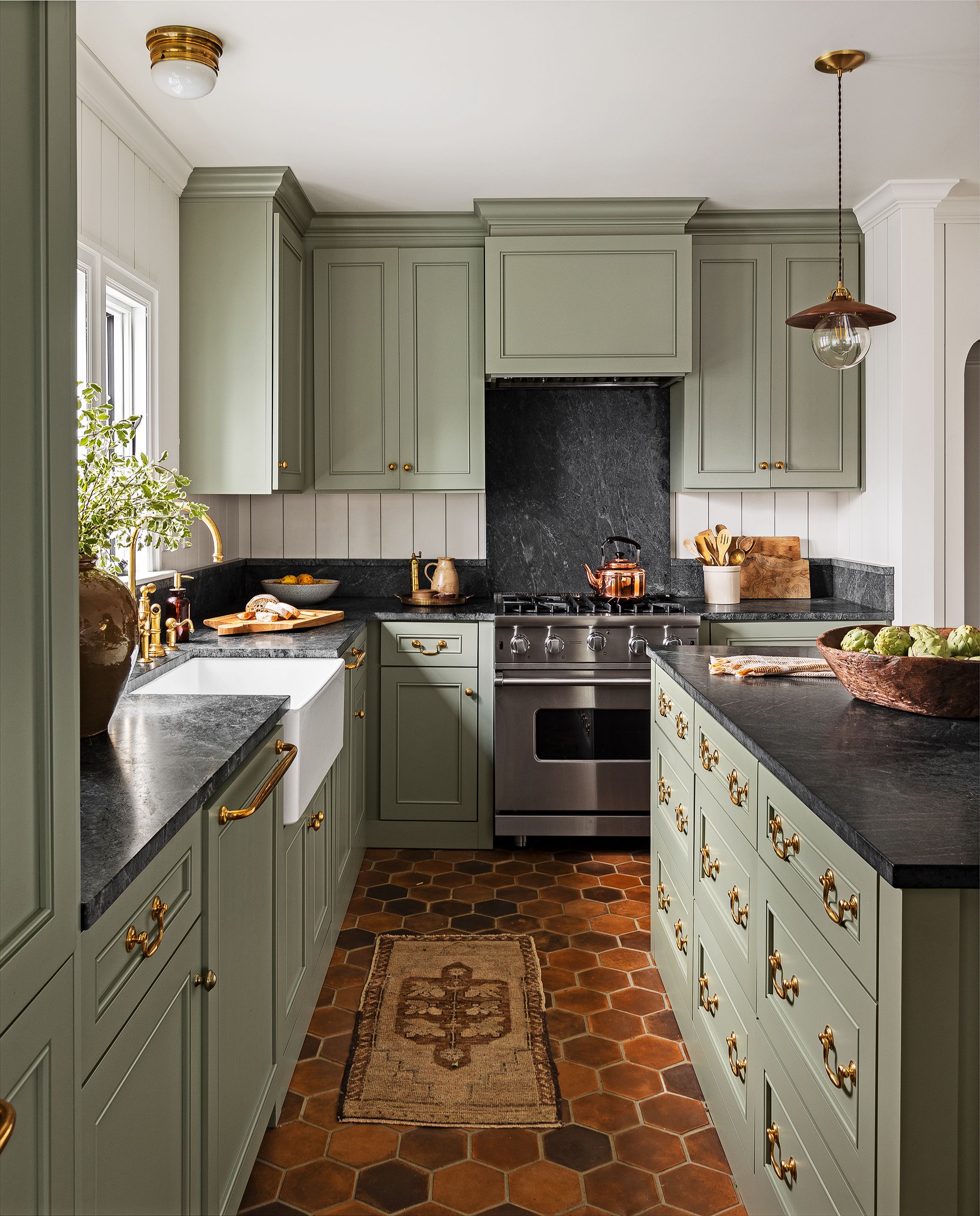 15 best green kitchen cabinet ideas - top green paint colors