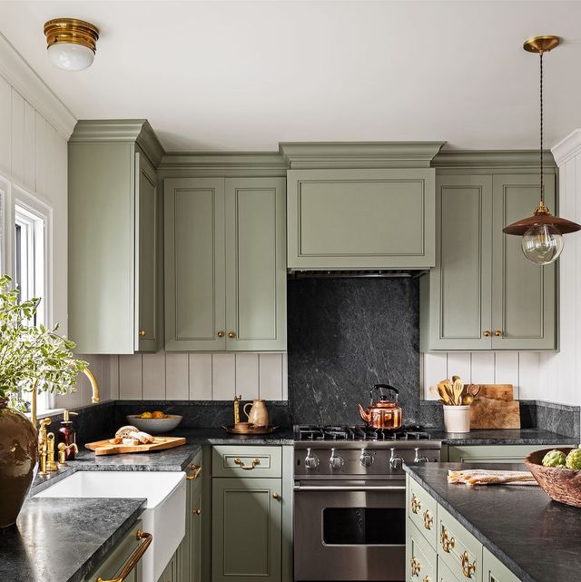 15 Best Green Kitchen Cabinet Ideas Top Green Paint Colors For