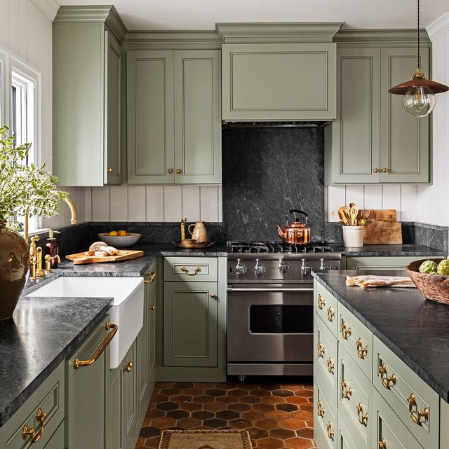 15 Best Green Kitchen Cabinet Ideas Top Green Paint Colors For Kitchens