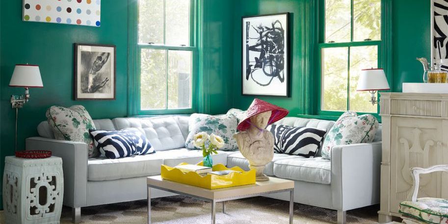 green accessories for living room