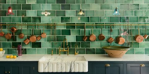 devol kitchens emerald green london tile