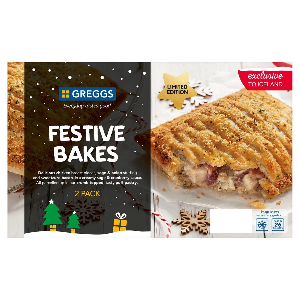 Greggs Frozen Festive Bakes Are Available To Buy From Iceland