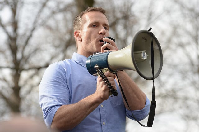 Jewish Cemetery Near St. Louis Vandalized In Apparent Anti-Semitic Act university city, mo february 22 missouri governor, eric greitens addresses the crowd at chesed shel emeth cemetery on february 22, 2017 in university city, missouri governor eric greitens and us vice president, mike pence, were on hand to speak to over 300 volunteers who were on hand to cleanup after the recent vandalism since the beginning of the year, there has been a nationwide spike in incidents including bomb threats at jewish community centers and reports of anti semitic graffiti photo michael thomas getty images