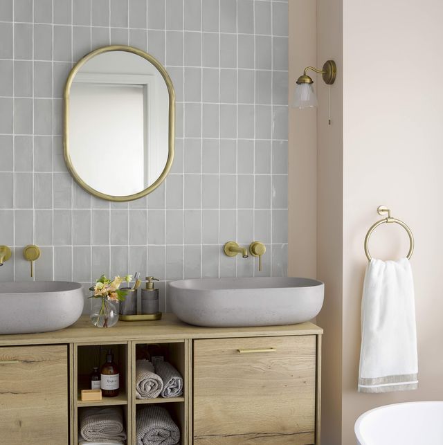 16 Grey Bathroom Ideas You Can, Moroccan Tile Bathroom Ideas
