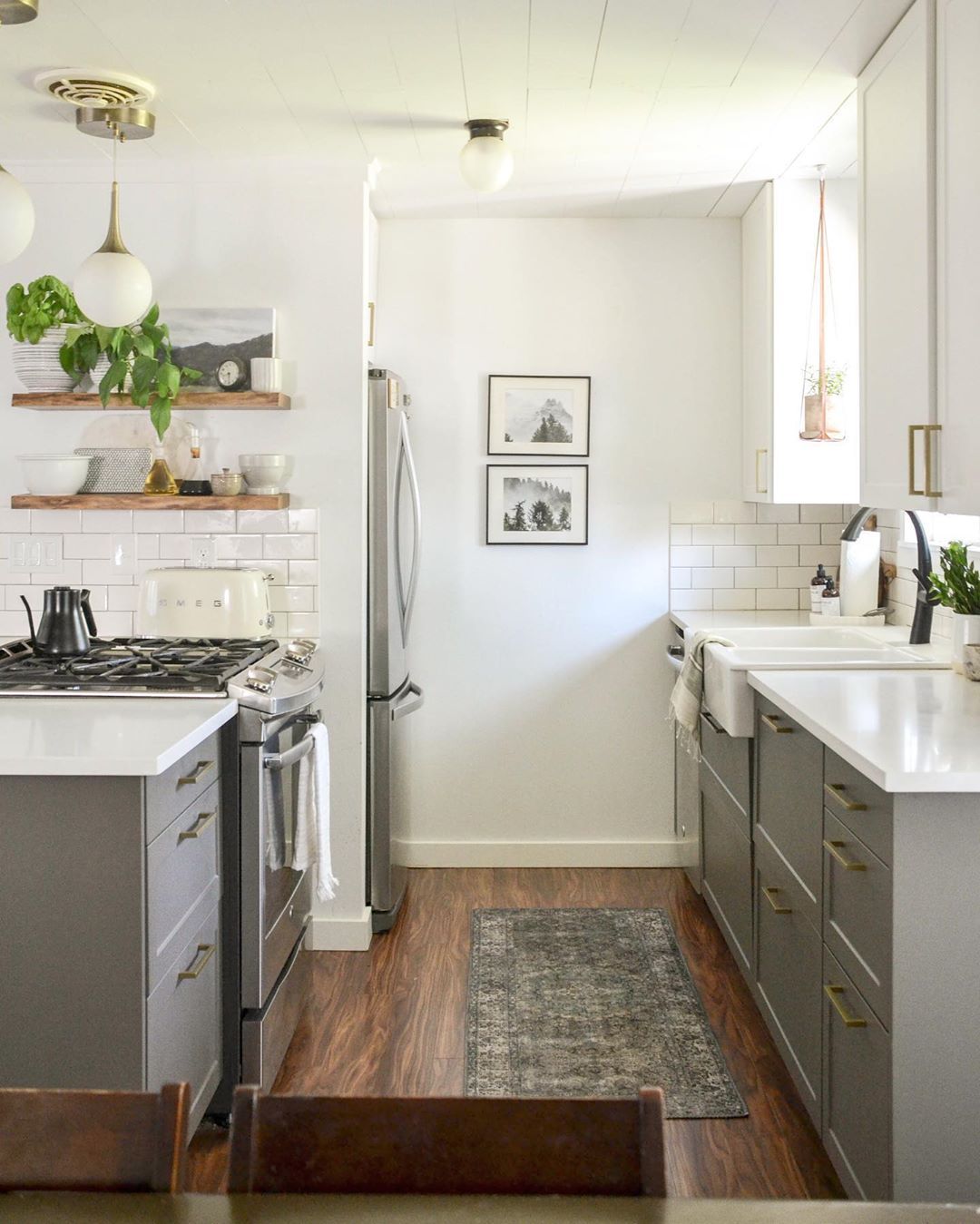 Galley Kitchen Remodel With Island - Galley Kitchen Design, Long