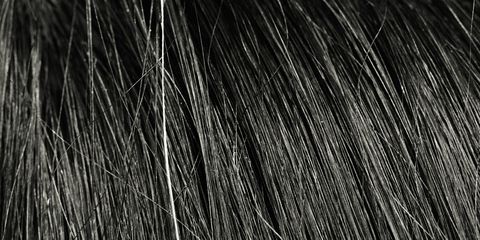 Hair, Black, Close-up, Black-and-white, Line, Black hair, Grass, Monochrome photography, Photography, Monochrome, 