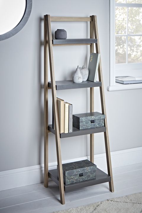 Storage Shelving Units, Black Ladder Bookcase Dunelm