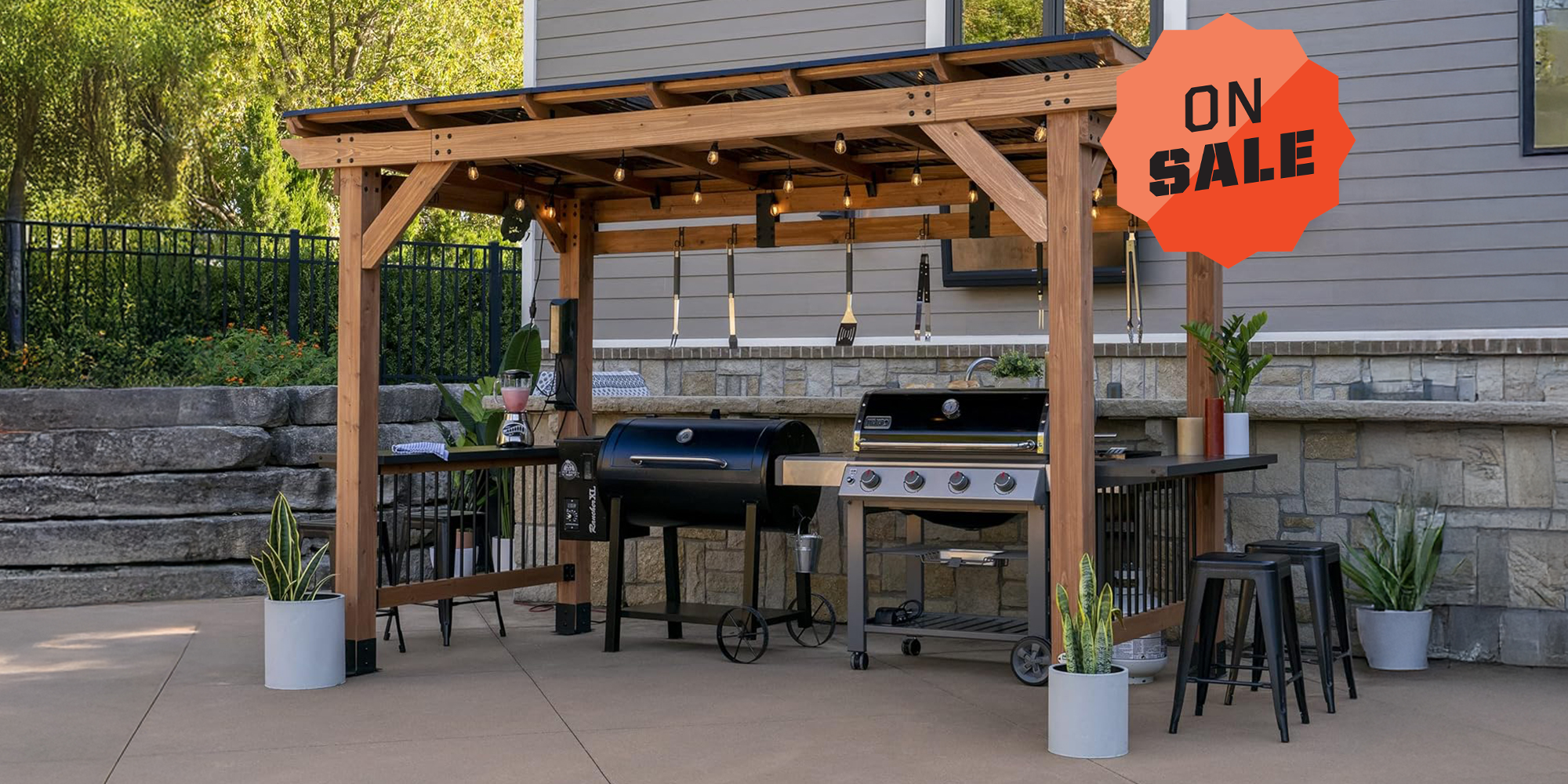 Grab a Grill Gazebo For Your Next Summer BBQ While They're Over 50% Off