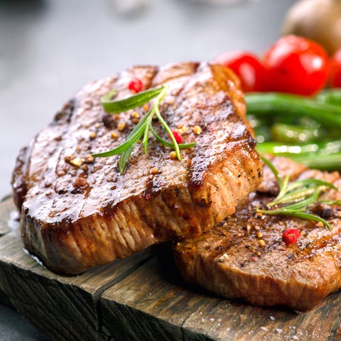 grilled beef steaks