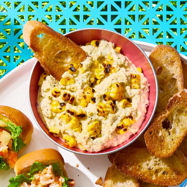 grilled corn and ricotta dip