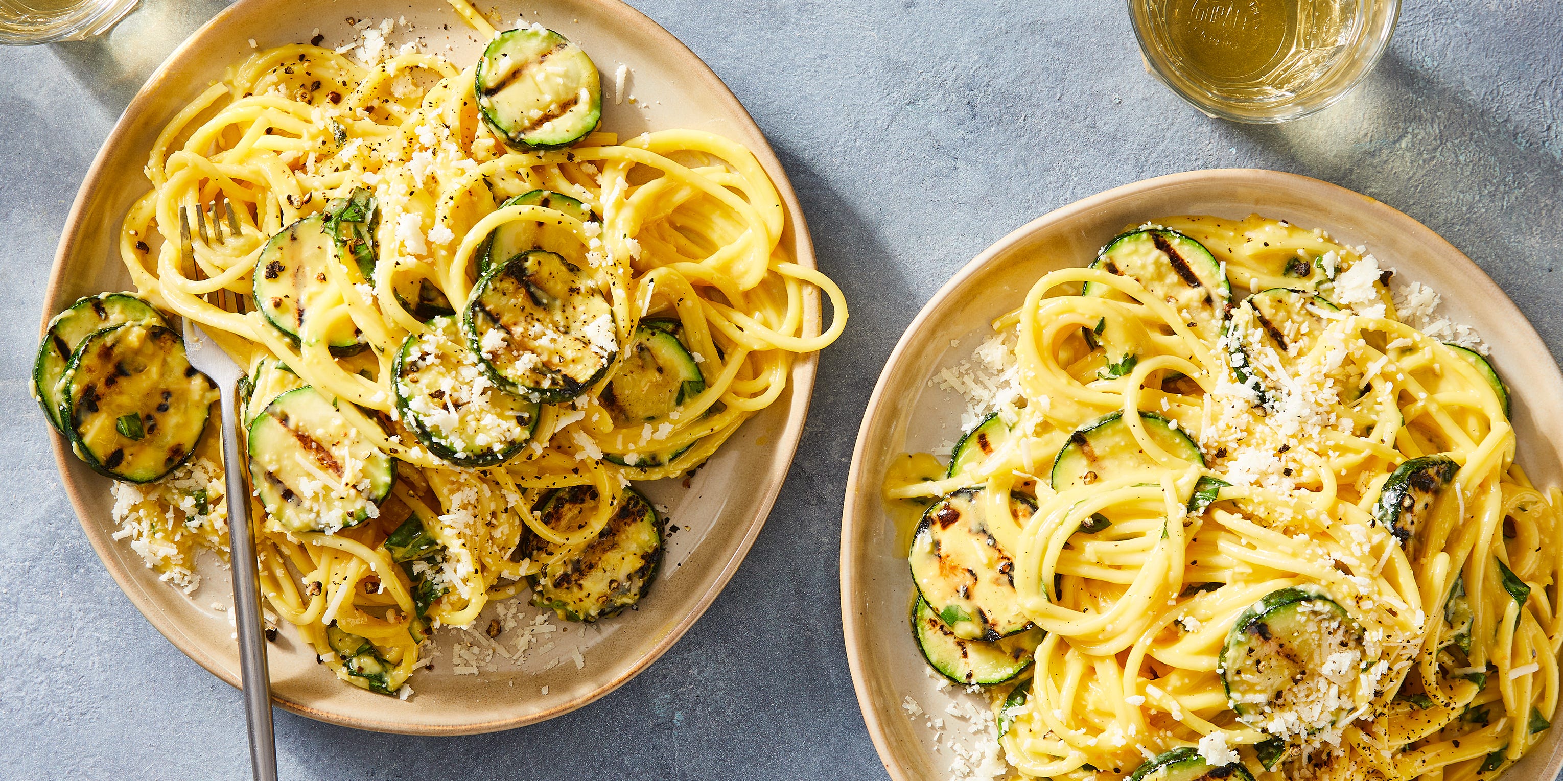 You'll Turn To This Grilled Zucchini Carbonara All Summer Long