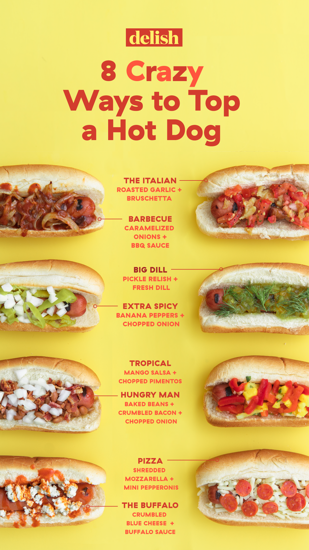 24+ Best Hot Dog Recipes - Easy Ideas for Hot Dogs—Delish.com