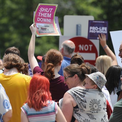 anti abortion groups rally outside last planned parenthood clinic in missouri