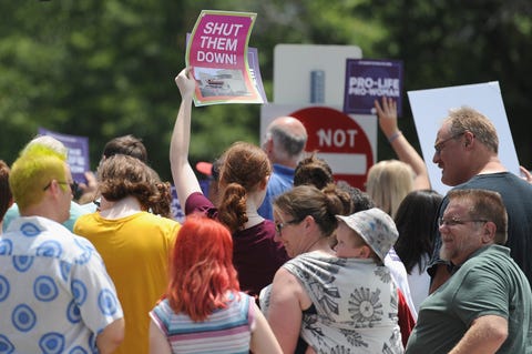 anti abortion groups rally outside last planned parenthood clinic in missouri