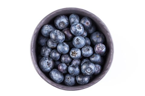 Group of fresh juicy blueberries