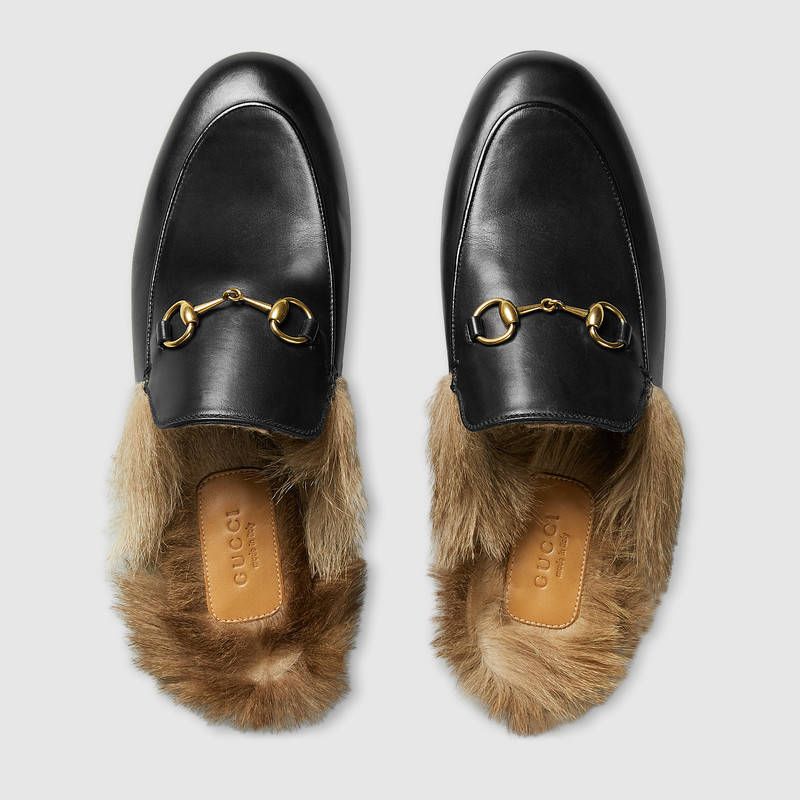 gucci trainers with fur