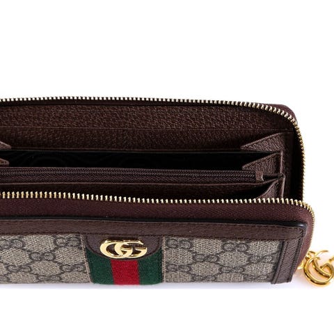 gucci ophidia gg拉鍊式長夾夾層