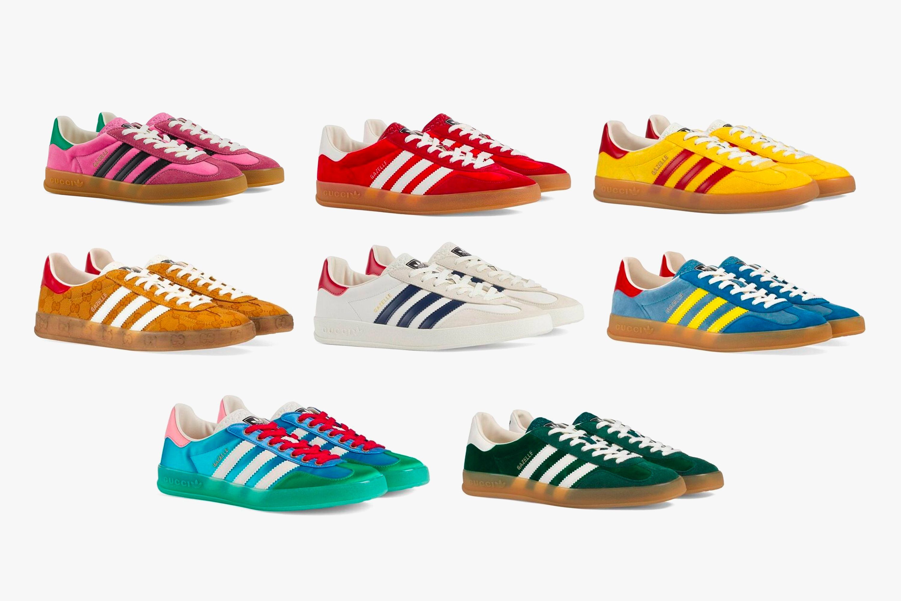 adidas gazelle red and yellow