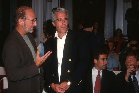 Epstein at the Victoria's Secret fashion show in 1995. Epstein at Victoria's Secret Fashion Show in 1995