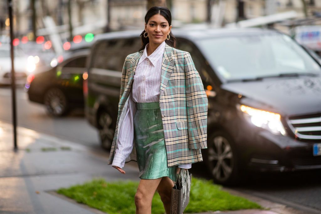 long striped shirt outfit