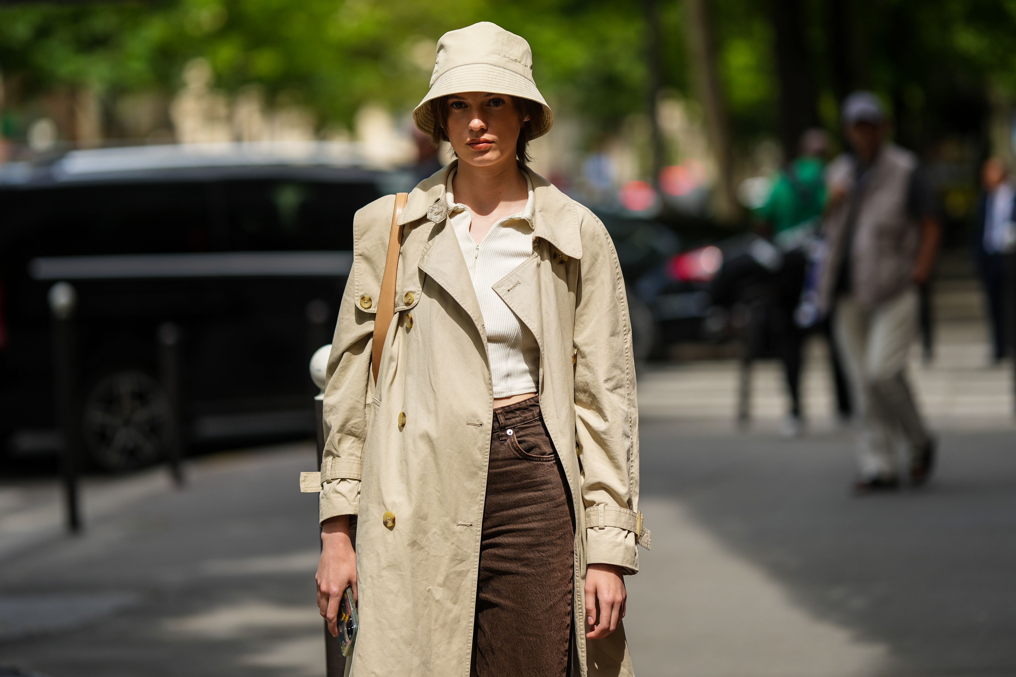 trench coat with pants