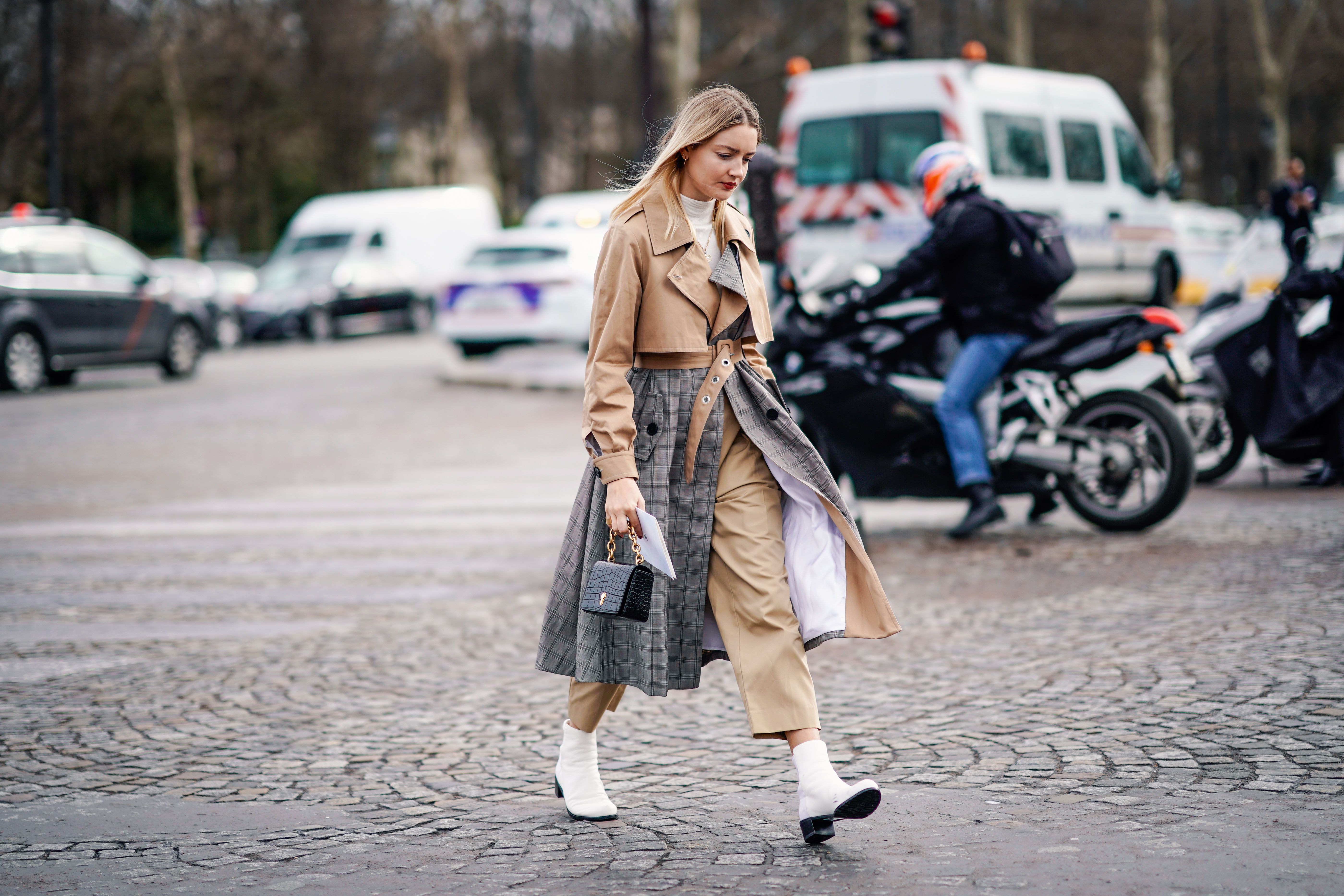 burberry trench coat street style