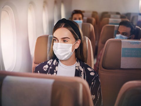 etihad airways seating, masks, covid era sanitation