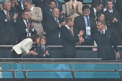 prince george with his parents at the euro 2020 final