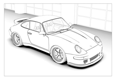 get crafty with these amazing classic car coloring pages