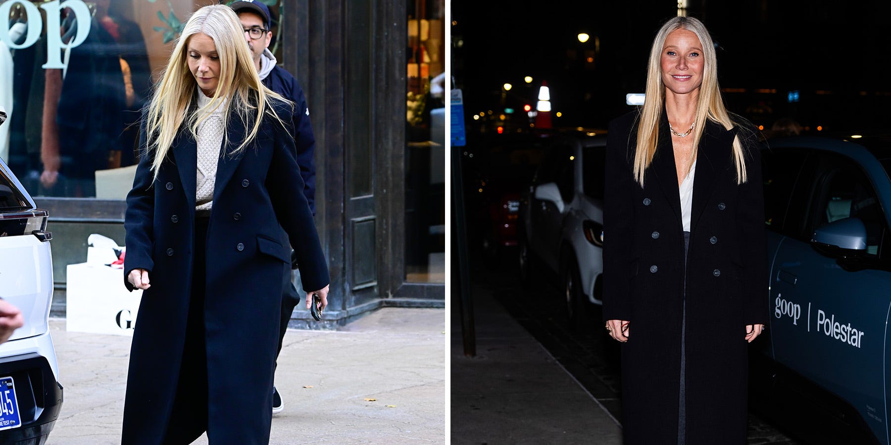 Gwyneth Paltrow Styles a Luxurious Black Winter Coat Two Ways