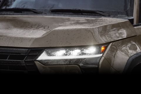 lexus gx teaser with front headlight