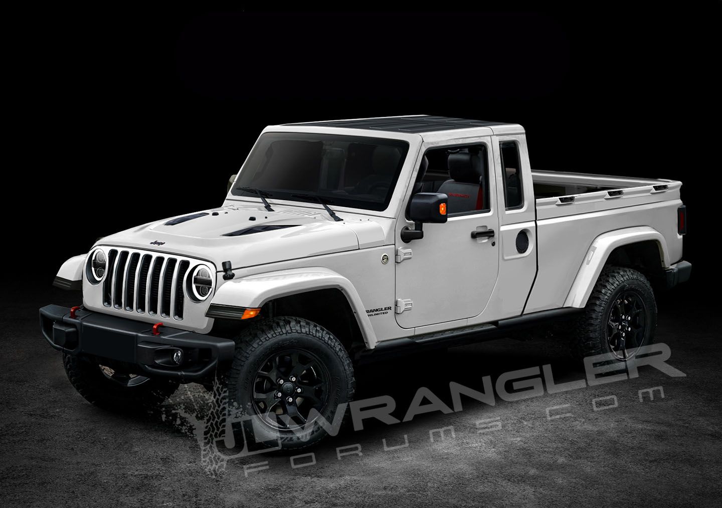 Here's Your First Glimpse of the Two-Door Jeep Wrangler Pickup