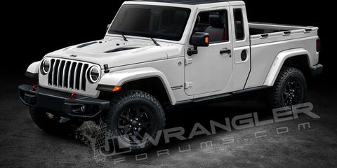 Here's Your First Glimpse of the Two-Door Jeep Wrangler Pickup