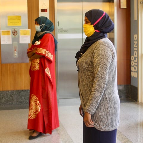 muslim healthcare workers at methodist hospital in saint louis park, minnesota