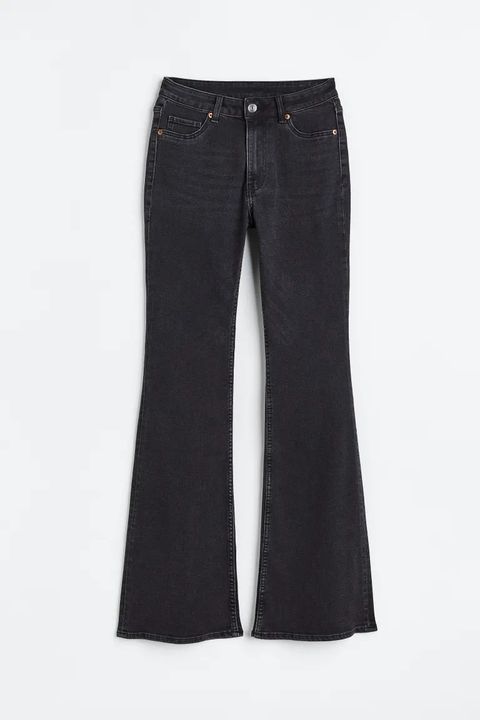 jeans a zampa neri, hm, inverno 2023