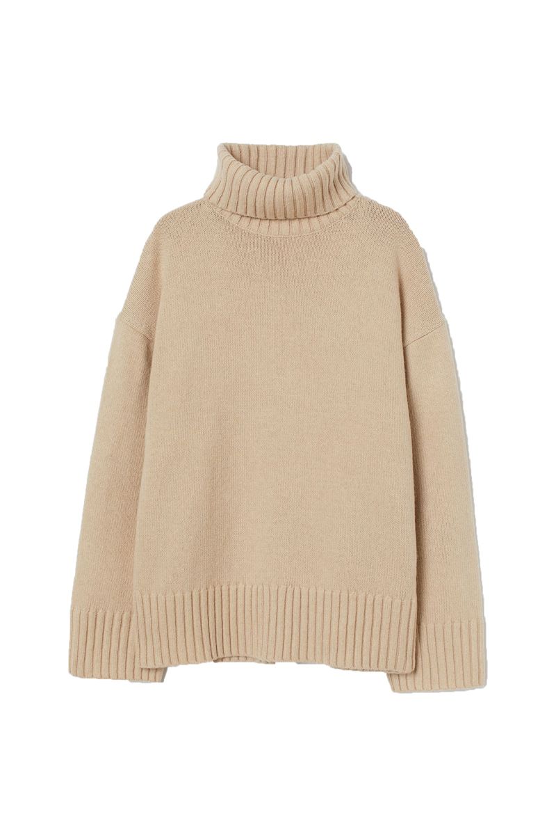 baggy roll neck jumper