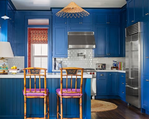 10 Designer Rooms That Showcase Farrow & Ball's Hague Blue Paint Color