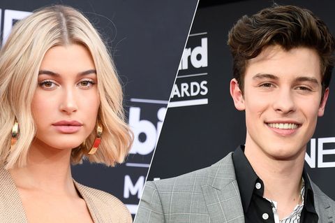 Hailey Baldwin And Shawn Mendes Walked The Bbmas Red Carpet