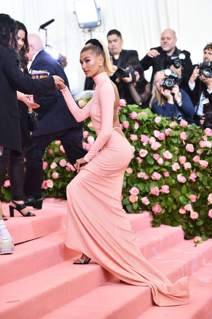 hailey baldwin met gala 2018 dress dupe