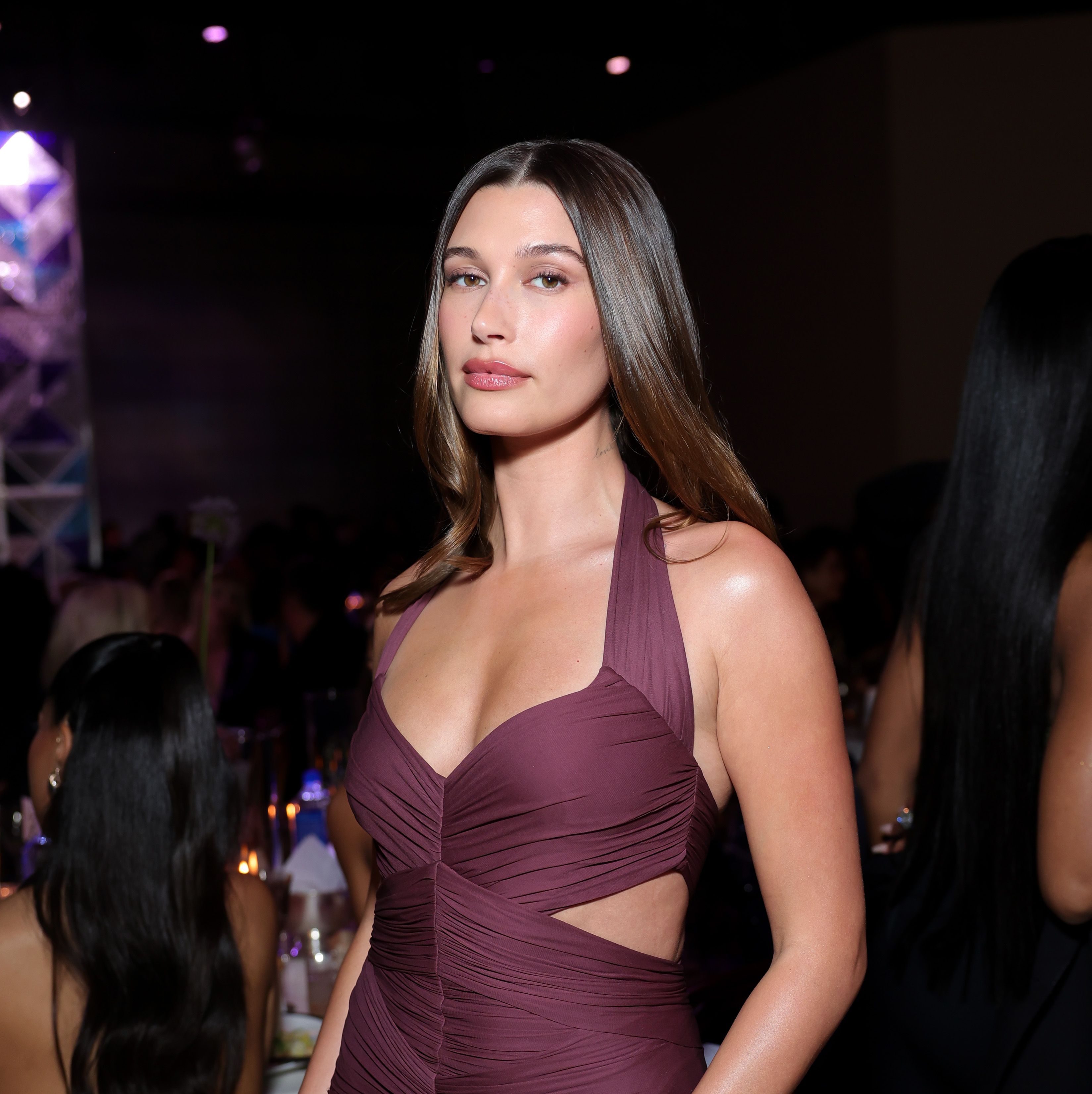Hailey Bieber Looks Incredible All Wrapped Up in Saint Laurent