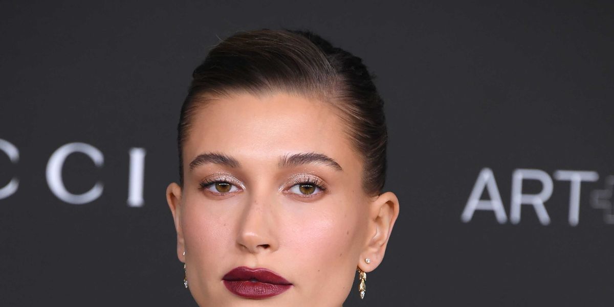Hailey Bieber overlines her lips for a red carpet appearance in LA