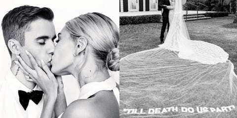 Does Hailey Baldwins Till Death Do Us Part Wedding Veil