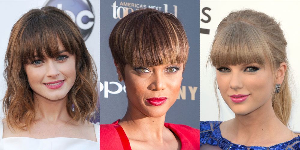 celebrity hairstyles with bangs