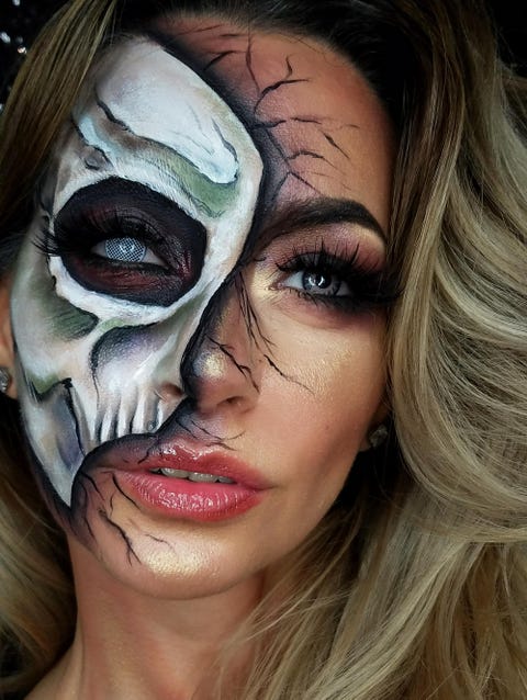 this half face zombie