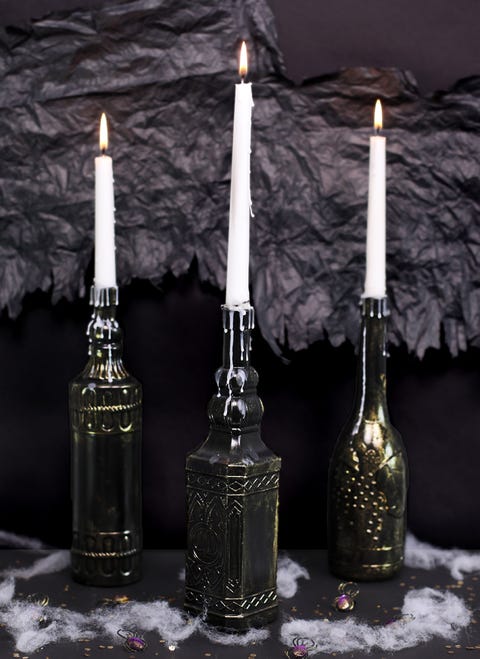 spooky halloween candle holders