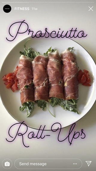 halle berry proscuitto roll-ups