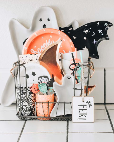 bin on kitchen counter halloween themed aper places, cuts, toothpicks and serving platters