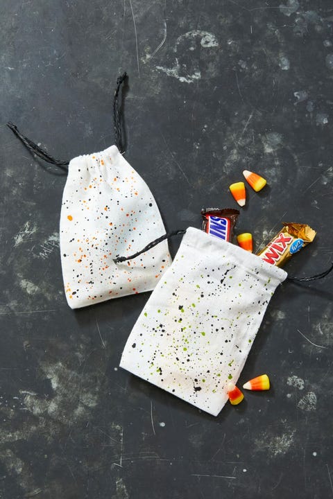 halloween baby shower paint splatter goodie bags