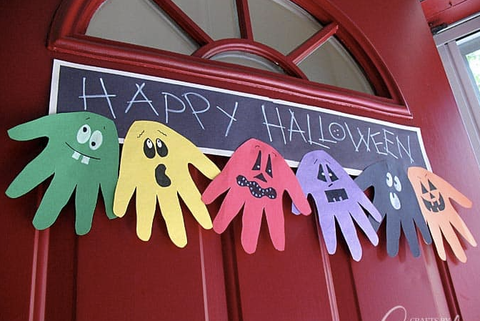 halloween crafts for kids ghoul banner