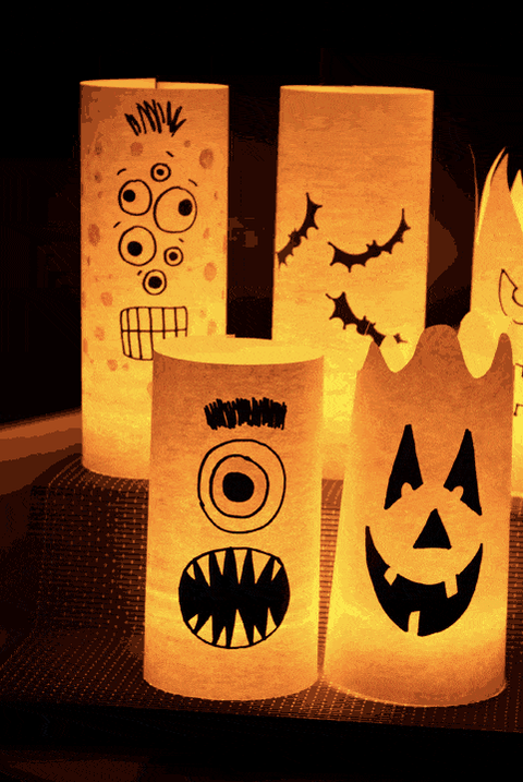 halloween crafts for kids luminaries